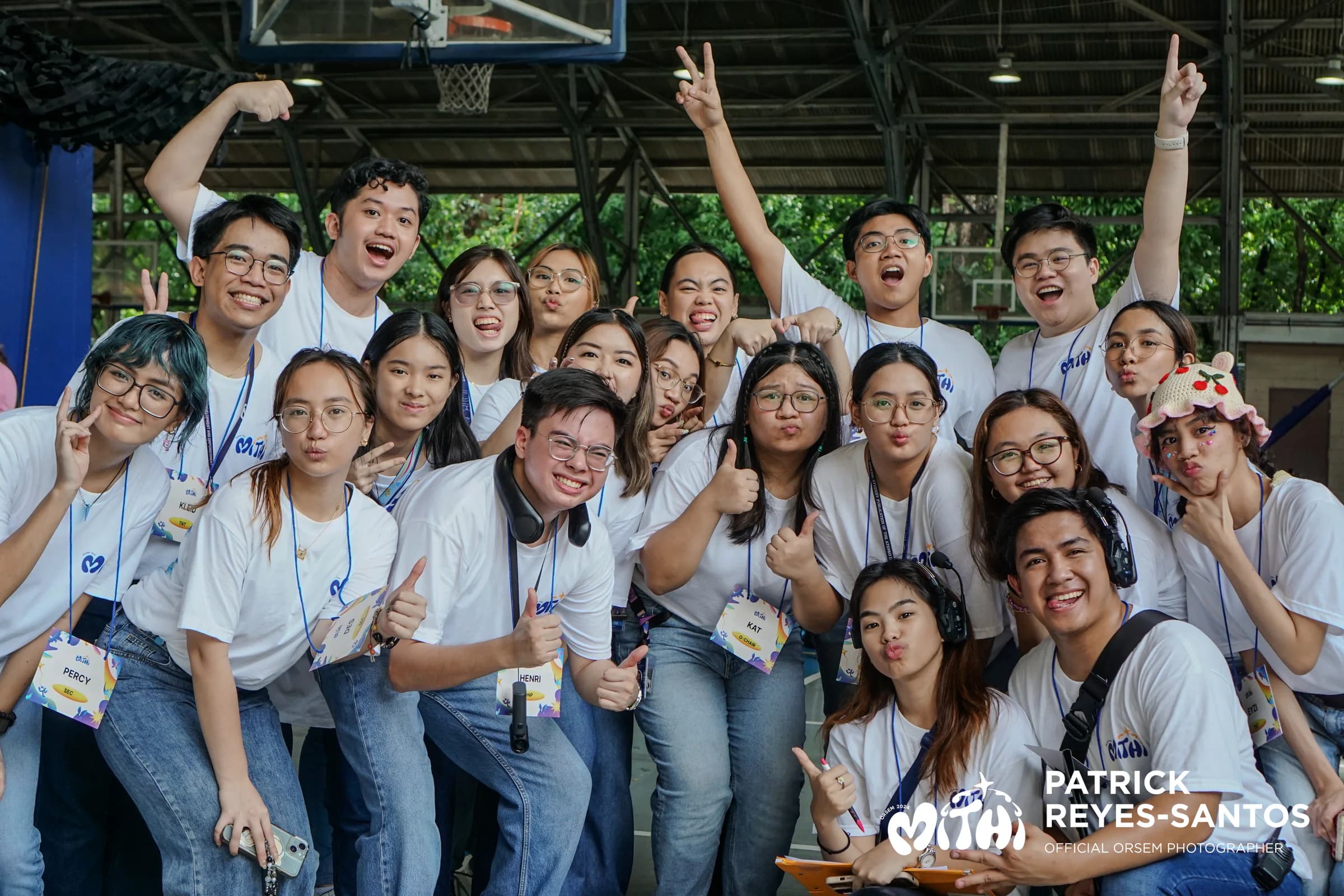 OrSem 2024 organizing committee smiling together during the event